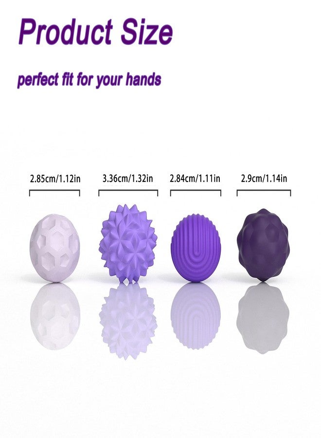Kizcmvre Silicone Magnetic Fidget Balls - 8Pcs Sensory Magnetic Silicone Balls Desk Toy for Stress Relief and ADHD Anxiety,Silent Magnet with Textured Surface for Teens and Adults (Purple). - Image 3